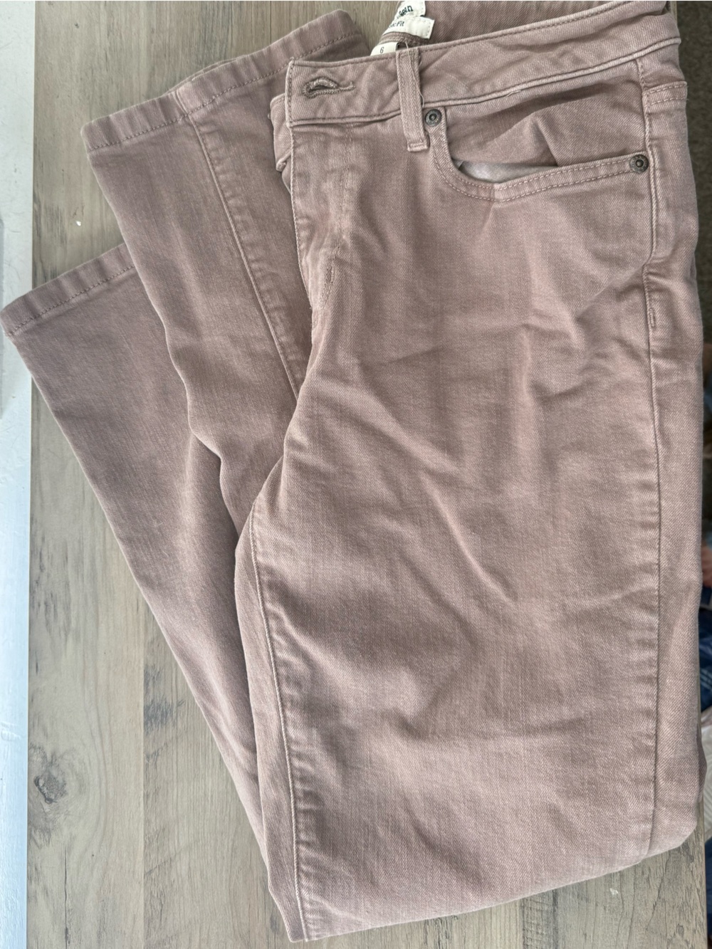 L.L.Bean Classic Fit Jeans in Mauve-Taupe